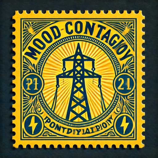 Vintage Postage Stamp about how mood contagion