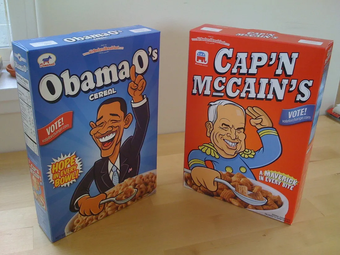 Obama O's and Cap'n McCain's Cereal