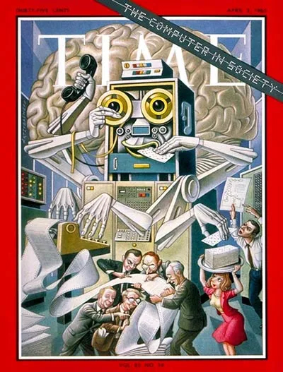 Time Magazine Cover for Computers in 1965