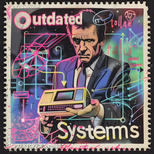 Cub think tank Postage stamp about an outdated boss