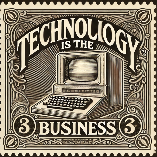 Vintage Postage Stamp of how technology is the business