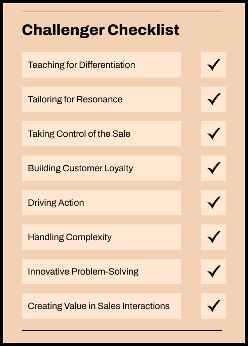 Challenger Checklist inforgraphic